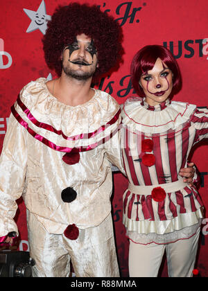 HOLLYWOOD, Los Angeles, CA, Stati Uniti d'America - 27 ottobre: Val Chmerkovskiy, Jenna Johnson a appena Jared del settimo annuale festa di Halloween svoltasi a Goya Studios su ottobre 27, 2018 a Hollywood e Los Angeles, California, Stati Uniti. (Foto di Xavier COLLIN/Image Press Agency) Foto Stock