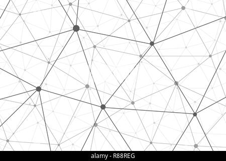 Vettore di collegamento wireframe background. concetto di connessione Illustrazione Vettoriale