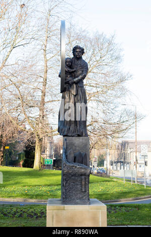 Oaks catastrofe mineraria Memorial, Barnsley, South Yorkshire Foto Stock