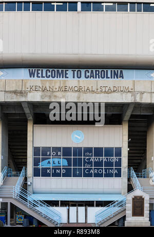 Università della Carolina del Nord e allo stadio di calcio, Chapel Hill, North Carolina, Stati Uniti d'America. Foto Stock