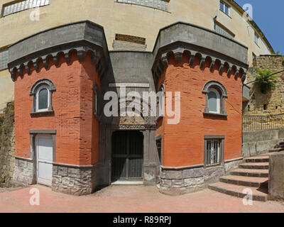 Napoli, Italia - 23 giugno: Catacombe di San Gennaro a Napoli il 23 giugno 2014. Ingresso alla metropolitana paleo cristiana sepoltura sito dietro la Madre del Buo Foto Stock