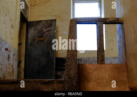 All'interno di una vecchia prigione Foto Stock