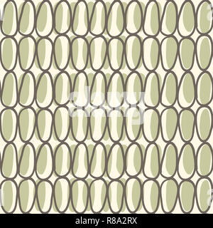 Abstract pattern seamless sfondo. Colorata disegnati a mano forme ovali. Semplice texture moderna per il design di tendenza Foto Stock