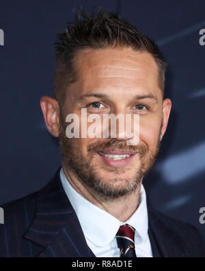 WESTWOOD, Los Angeles, CA, Stati Uniti d'America - 01 ottobre: Tom Hardy al Premiere mondiale di Columbia Pictures" "Venom" tenutasi presso il Regency Village Theatre il 1 ottobre 2018 a Westwood, Los Angeles, California, Stati Uniti. (Foto di Xavier COLLIN/Image Press Agency) Foto Stock