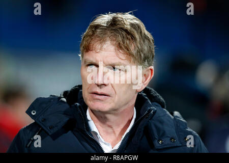 TILBURG - 14-12-2018, Koning Willem II stadion olandese Eredivisie calcio stagione 2018 / 2019. ADO Den Haag coach Fons Groenendijk durante il match Willem II - ADO. Foto Stock