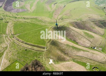 Cherhill giù, Wiltshire, 2018. Creatore: Storico Inghilterra fotografo personale. Foto Stock