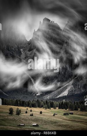 Alpe di Siusi, Dolomiti, Italia Foto Stock