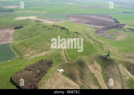 Cherhill giù, Wiltshire, 2018. Creatore: Storico Inghilterra fotografo personale. Foto Stock