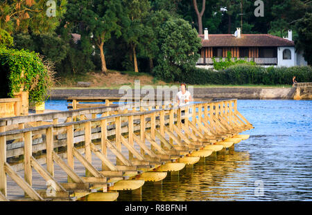 Hossegor Lake, Francia Foto Stock