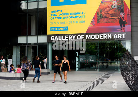 Galleria di Arte Moderna e il South Bank, Brisbane, Queensland, Australia Foto Stock