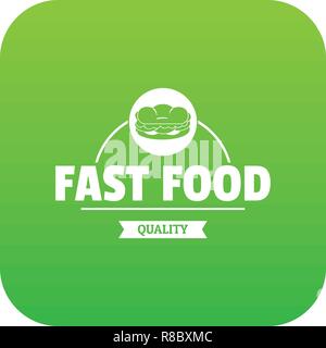 Icona di sandwich Vettore verde Illustrazione Vettoriale