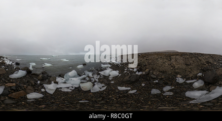 Visualizzazione panoramica a 360 gradi di Nansen Isola, Franz Josef Land