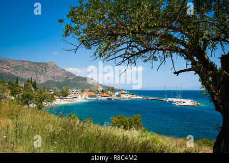 Piccolo porto in Grecia Foto Stock