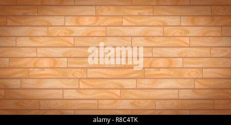 Beige luminoso realistico di tavole di legno con texture Illustrazione Vettoriale