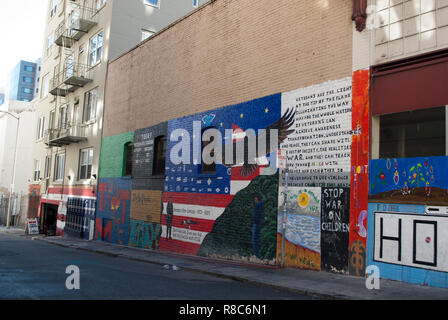 Street Art graffiti di San Francisco Foto Stock