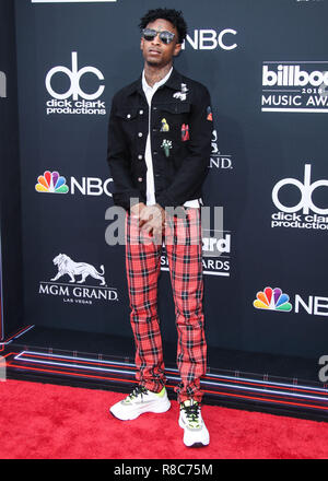 LAS VEGAS, NV, Stati Uniti d'America - 20 Maggio: 21 Savage, Shayaa Abraham-Joseph Bin al 2018 Billboard Music Awards tenutosi al MGM Grand Garden Arena il 20 maggio 2018 a Las Vegas, Nevada, Stati Uniti. (Foto di Xavier COLLIN/Image Press Agency) Foto Stock