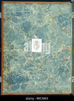 Il marmo endpaper, 1950s. Creatore: Scuola di inglese (xx secolo).