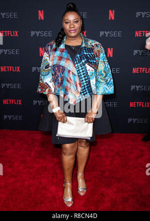 HOLLYWOOD, Los Angeles, CA, Stati Uniti d'America - maggio 06: Adrienne C. Moore a Netflix FYSee Kick Off Party 2018 tenutasi a Raleigh Studios il 6 maggio 2018 a Hollywood e Los Angeles, California, Stati Uniti. (Foto di Xavier COLLIN/Image Press Agency) Foto Stock