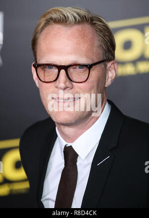 HOLLYWOOD, Los Angeles, CA, Stati Uniti d'America - 10 Maggio: Paul Bettany presso il Los Angeles Premiere di Disney Pictures e Lucasfilm's 'Solo: una Star Wars Storia" tenutasi presso l'El Capitan theater il 10 maggio 2018 a Hollywood e Los Angeles, California, Stati Uniti. (Foto di Xavier COLLIN/Image Press Agency) Foto Stock