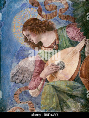 Musicista angel, c1480. Foto Stock