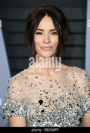 BEVERLY HILLS, Los Angeles, CA, Stati Uniti d'America - MARZO 04: Abigail Spencer al 2018 Vanity Fair Oscar Party a Wallis Annenberg Center for the Performing Arts il 4 marzo 2018 a Beverly Hills Los Angeles, California, Stati Uniti. (Foto di Xavier COLLIN/Image Press Agency) Foto Stock