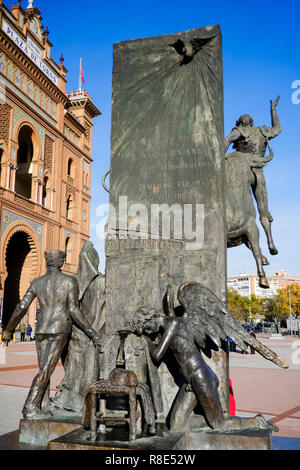 Monumentale arena di Las Ventas - Plaza de toros Monumental de Las Ventas, Madrid, Spagna Foto Stock