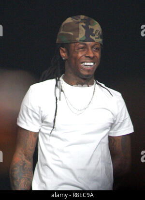 Lil Wayne esegue in concerto al BankAtlantic Center di Sunrise, Florida il 6 settembre 2009. Foto Stock