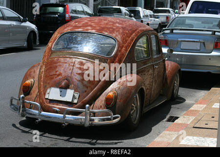 Vecchia Volkswagen maggiolino con ratto stile design Foto Stock