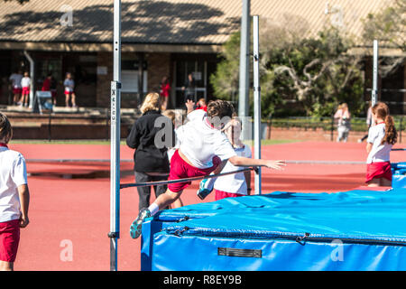 La scuola primaria la giornata dello sport ed atletica eventi in Sydney, Australia Foto Stock