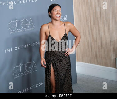 BEVERLY HILLS, Los Angeles, CA, Stati Uniti d'America - 20 febbraio: Gina Rodriguez al ventesimo annuale di costume Designers Guild Awards tenutosi presso il Beverly Hilton Hotel il 20 febbraio 2018 a Beverly Hills Los Angeles, California, Stati Uniti. (Foto di Xavier COLLIN/Image Press Agency) Foto Stock