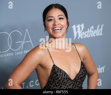 BEVERLY HILLS, Los Angeles, CA, Stati Uniti d'America - 20 febbraio: Gina Rodriguez al ventesimo annuale di costume Designers Guild Awards tenutosi presso il Beverly Hilton Hotel il 20 febbraio 2018 a Beverly Hills Los Angeles, California, Stati Uniti. (Foto di Xavier COLLIN/Image Press Agency) Foto Stock