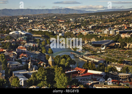 Vista panoramica di Tbilisi. La Georgia Foto Stock