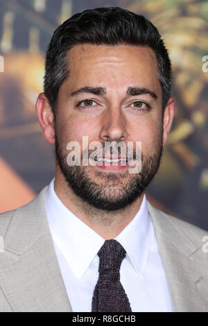 HOLLYWOOD, Los Angeles, CA, Stati Uniti d'America - 13 novembre: Zachary Levi arriva a Premiere Mondiale della Warner Bros Foto" "Justice League" tenutasi presso il Teatro Dolby il 13 novembre 2017 a Hollywood e Los Angeles, California, Stati Uniti. (Foto di Xavier COLLIN/Image Press Agency) Foto Stock