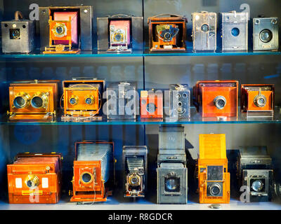 Macchine fotografiche d'epoca Foto Stock