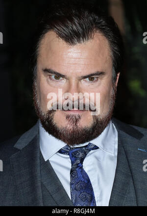 HOLLYWOOD, Los Angeles, CA, Stati Uniti d'America - 11 dicembre: Jack Black alla Premiere mondiale di Columbia Pictures' 'Jumanji: Welcome To The Jungle" tenutasi presso la leva TCL Chinese Theatre IMAX su dicembre 11, 2017 a Hollywood e Los Angeles, California, Stati Uniti. (Foto di Xavier COLLIN/Image Press Agency) Foto Stock