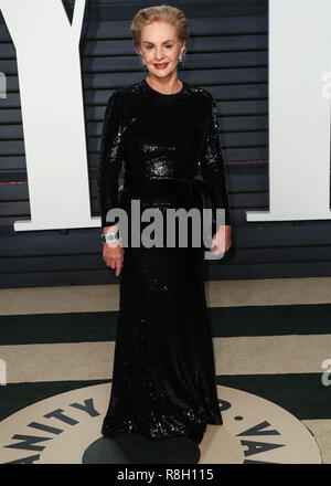 BEVERLY HILLS, Los Angeles, CA, Stati Uniti d'America - 26 febbraio: Carolina Herrera arriva a 2017 Vanity Fair Oscar Party a Wallis Annenberg Center for the Performing Arts nel febbraio 26, 2017 a Beverly Hills Los Angeles, California, Stati Uniti. (Foto di Xavier COLLIN/Image Press Agency) Foto Stock