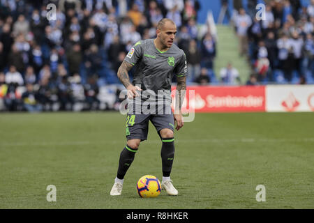 Getafe, Madrid, Spagna. 15 Dic, 2018. Real Sociedad di Sandro visto in azione durante la Liga partita di calcio tra Getafe CF e Real Sociedad al Coliseum Alfonso Perez a Getafe, Spagna. Credito: Legan P. macis/SOPA Immagini/ZUMA filo/Alamy Live News Foto Stock