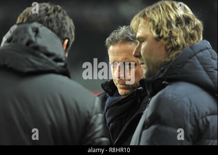 Torino, Italia. 15 dic 2018. Fabio Paratici Dirigente Juventus FC durante la serie di una partita di calcio tra Torino FC e la Juventus FC allo Stadio Grande Torino il 15 dicembre, 2018 a Torino, Italia. Credito: FABIO PETROSINO/Alamy Live News Foto Stock