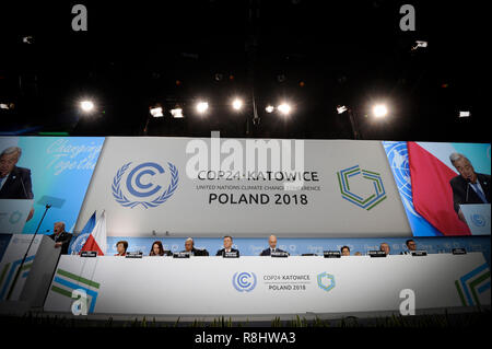 Pechino, Polonia. 3 dicembre, 2018. I partecipanti frequentano la Conferenza delle Nazioni Unite sul Cambiamento Climatico a Katowice, Polonia, Dicembre 3, 2018. Credito: Jaap Arriens/Xinhua/Alamy Live News Foto Stock