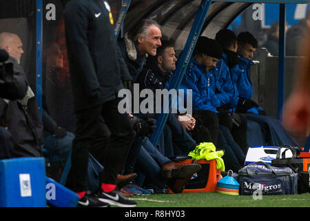 HEERENVEEN , 16-12-2018 , Abe Lenstra stadion , Stagione 2018 / 2019 , olandese Eredivisie . SC Heerenveen coach Jan Olde Riekerink durante la partita SC Heerenveen - FC Utrecht Foto Stock