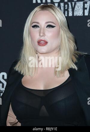 BUENA PARK, Orange County, CA, Stati Uniti d'America - 29 settembre: Hayley Hasselhoff a Knott's Scary Farm e Instagram celebrità Notte 2017 tenutasi presso la Knott's Berry Farm, il 29 settembre 2017 a Buena Park, Orange County, California, Stati Uniti. (Foto di David Acosta/Image Press Agency) Foto Stock