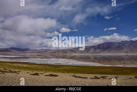 Solitudine; Tso Kar Lago, Ladakh, India Foto Stock