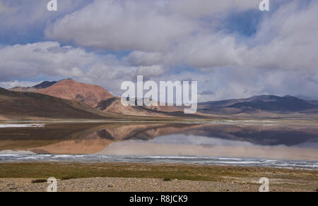 Solitudine; Tso Kar Lago, Ladakh, India Foto Stock