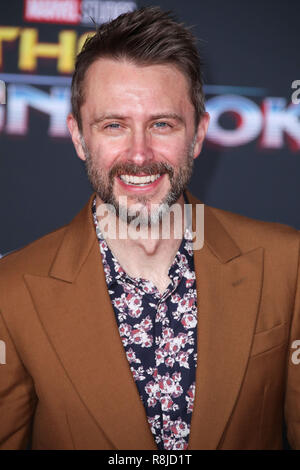 HOLLYWOOD, Los Angeles, CA, Stati Uniti d'America - 10 ottobre: Chris Hardwick presso la Premiere mondiale di Disney e meraviglia che "Thor: Ragnarok" tenutasi presso l'El Capitan theater su ottobre 10, 2017 a Hollywood e Los Angeles, California, Stati Uniti. (Foto di Xavier COLLIN/Image Press Agency) Foto Stock