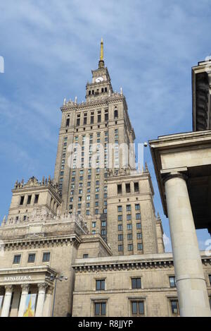Palazzo della Cultura e della scienza a Varsavia, Polonia Foto Stock