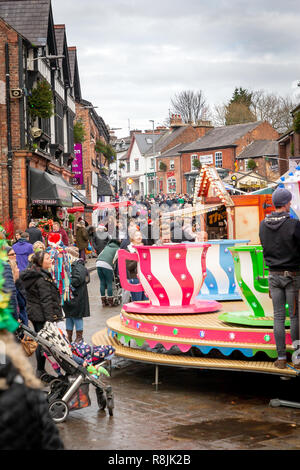 Sabato 08 Dicembre 2018 - T egli annuale Dickensian Lymm Festival in Lymm, Cheshire, Inghilterra, Regno Unito. Foto Stock