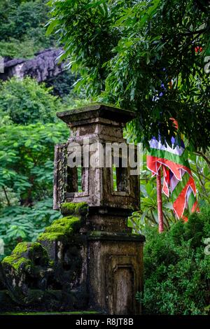 Vietnam Hoa Lu, Dinh Tien Hoang tempio, costruito nel 10 °. e ristrutturata nel XV secolo. Foto Stock