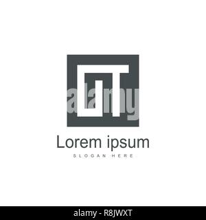 Lettera iniziale o modello Logo Design Vettoriali Illustrazione Vettoriale