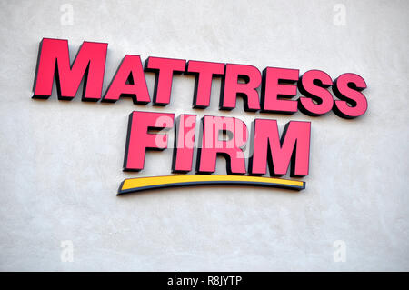 Mattress Firm Inc. È una catena di negozi di materassi americana fondata il 4 luglio 1986. La sede centrale della società si trova a Houston, Texas. Foto Stock