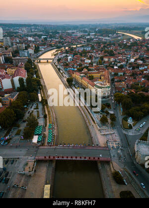 Città di antenna Nis landmark view nel sud della Serbia Foto Stock